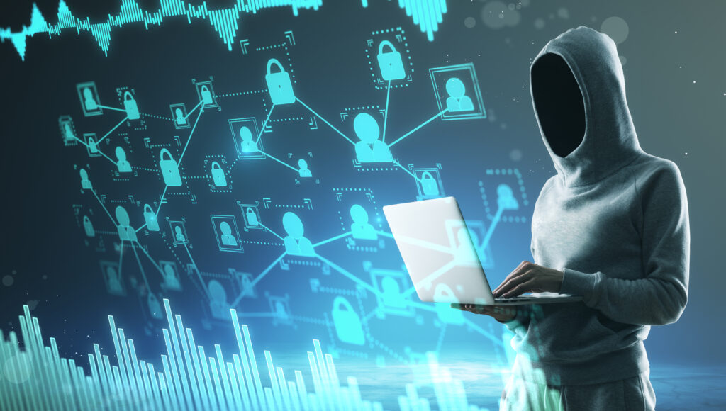 hacking-and-social-concept-side-view-of-hacker-in